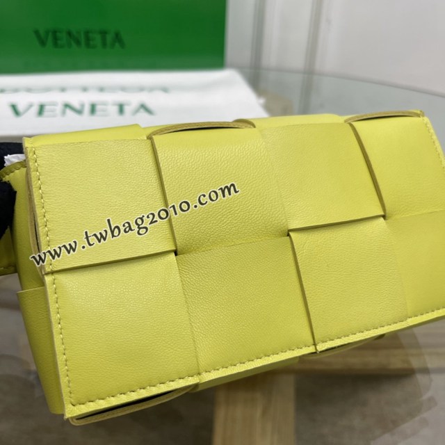 Bottega veneta高端女包 KF0015奇異果色 寶緹嘉CAEESTTE腰包 BV經典款手工編織手包腰包胸包斜挎包  gxz1204